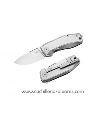 Navaja Lionsteel Nano LSNA01 GY titanio Gris