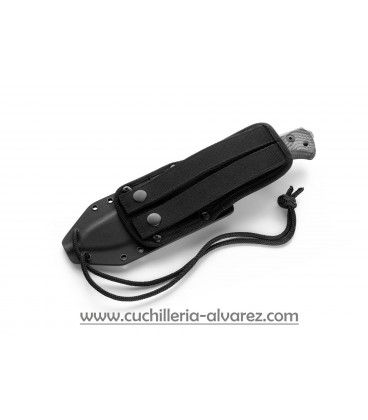Cuchillo Lionsteel T6 3V CVB micarta nera/hoja negra