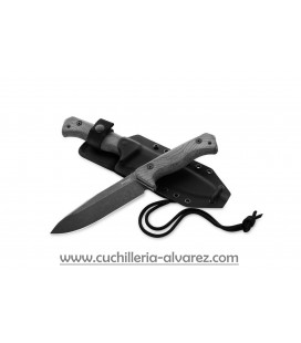 Cuchillo Lionsteel T6 3V CVB micarta nera/hoja negra