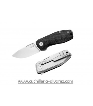 Navaja Lionsteel Nano LSNA01 CVB Micarta negra