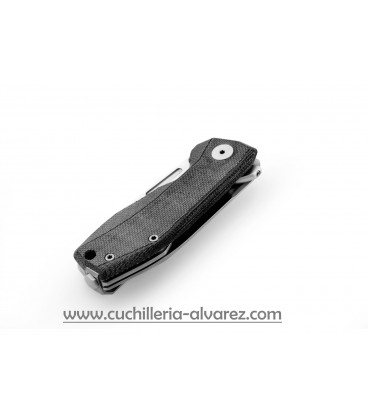 Navaja Lionsteel Nano LSNA01 CVB Micarta negra