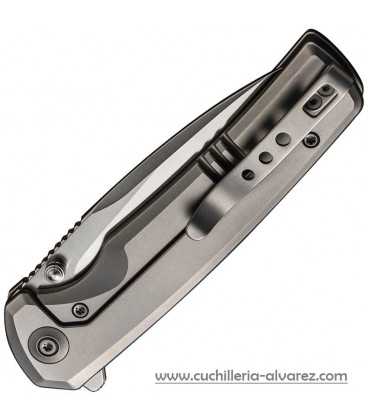 Navaja We Knife Co Subjugator Framelock Gray 21014C1