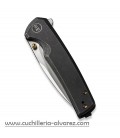 Navaja We Knife Co Subjugator Framelock Black titanium 21014C2