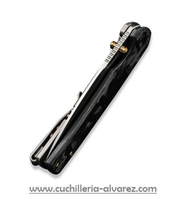 Navaja We Knife Co Subjugator Framelock Carbon fiber 21014D1