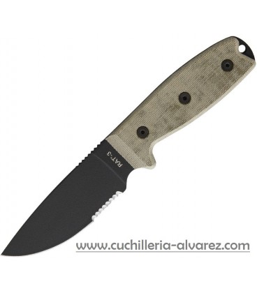 Cuchillo ONTARIO RAT-3 Funda De Nylon ON8666