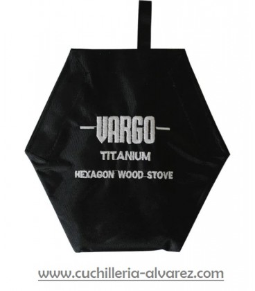 ESTUFA DE LEÑA VARGO HEXAGONAL Aluminio Gris VR423