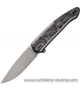 Navaja WE KNIFE Smooth Sentinel Titanio/Fibra de carbono 200431