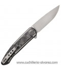 Navaja WE KNIFE Smooth Sentinel Titanio/Fibra de carbono 200431