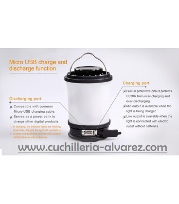 Linterna FENIX  CL-30R  650 lúmenes