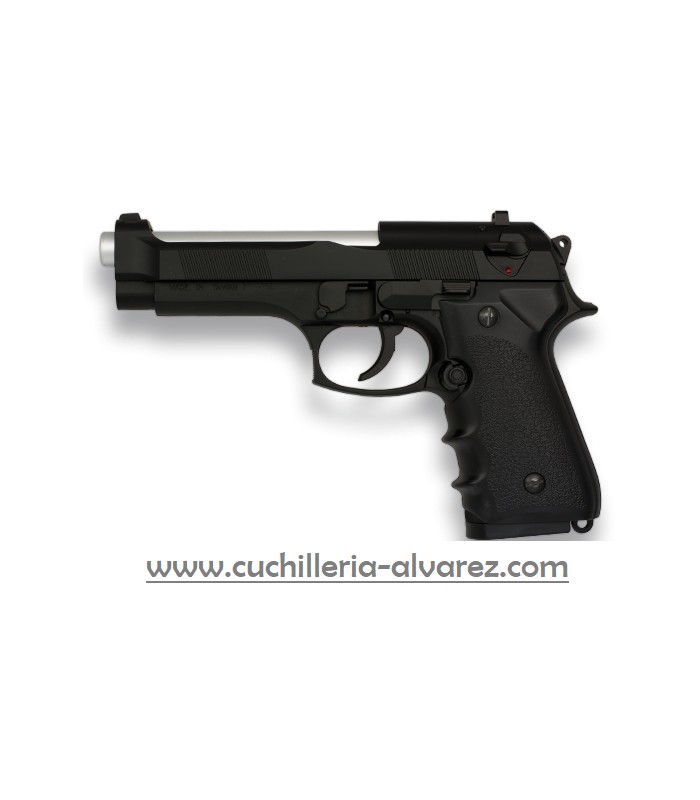 Pistola AIRSOF HFC black Bolas 6mm con cuerpo de ABS negro calibre 6mm
