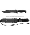 Cuchillo AITOR OSO NEGRO vaina negra 16010N