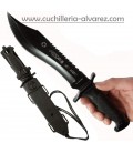 Cuchillo AITOR OSO NEGRO vaina negra 16010N