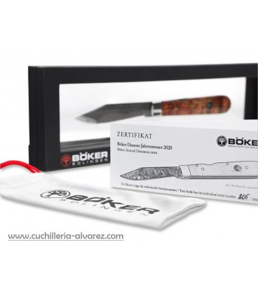 Boker Damast Jahresmesser 2020 1132020DAM