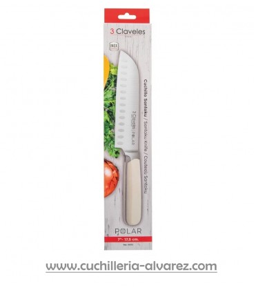 Cuchillo 3 CLAVELES SANTOKU POLAR 01072