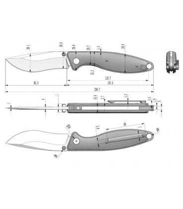 Navaja BASTARDS KNIVES Venator Blue