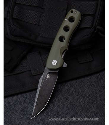 Navaja BESTECH SLEDGEHAMMER Verde Linerlock BTKG31B1