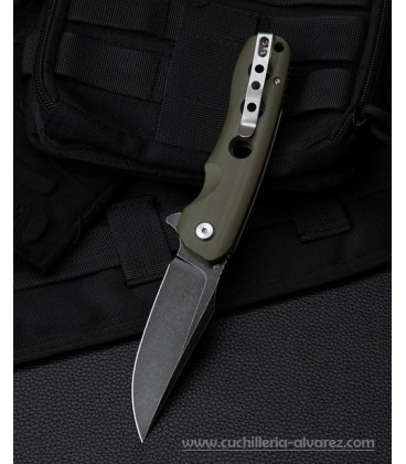 Navaja BESTECH SLEDGEHAMMER Verde Linerlock BTKG31B1