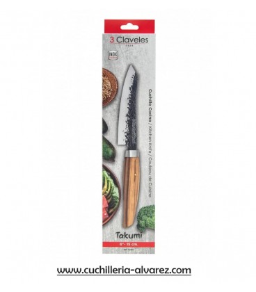 Cuchillo 3 CLAVELES TAKUMI 01067 para verduras