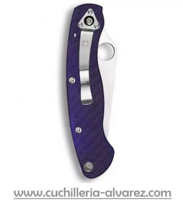 Navaja Spyderco MILITARY Dark Blue linerlock CPM S110V C36GPDBL