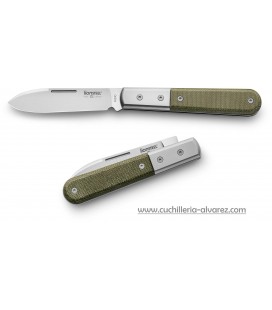 Navaja Lionsteel BARLOW ROUNDHEAD micarta verde CK0111 CVG