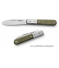 Navaja Lionsteel BARLOW ROUNDHEAD micarta verde CK0111 CVG