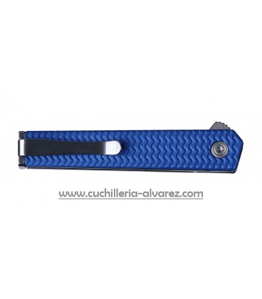 Navaja CRKT CEO MICROFLIPPER BLUE SHEEPSFOOT 7083