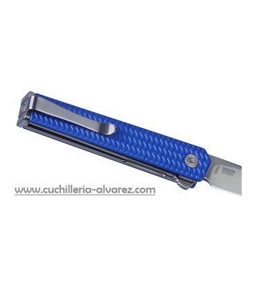 Navaja CRKT CEO MICROFLIPPER BLUE SHEEPSFOOT 7083
