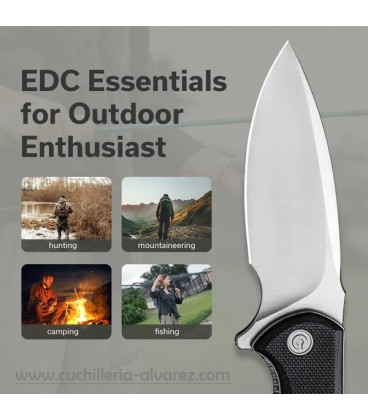 CIVIVI MINI PRAXIS Linerlock Black G10 C18026C2