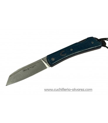 Navaja Nieto HORSESHOOF micarta yute azul Ref. 166-BLUE