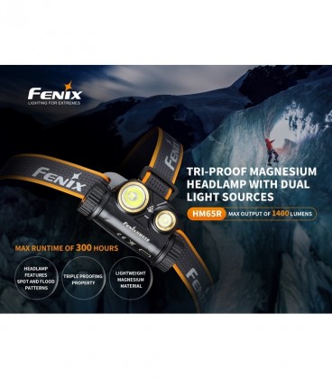 Frontal Fenix HM65R 1400 lúmenes