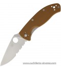 Navaja Spyderco TENACIOUS Linerlock Brown C122GPSBN