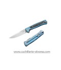 Navaja Lionsteel Skinny Titanium Blue SK01BL