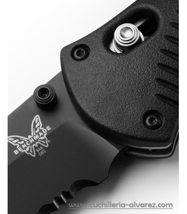 Benchmade BARRAGE VALOX TANTO BLACK SERRATED 583SBK