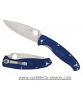 Navaja Spyderco RESILIENCE FRN BLUE CPMS35V PLAIN C142PBL