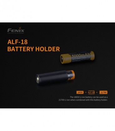 Adaptador de bateria Fenix de 21700 a 18650 ALF-18