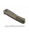 Navaja ACTA NON VERBA Z100 Knives DLC BLACK G10 OLIVE Z100-024