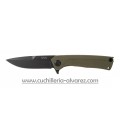 Navaja ACTA NON VERBA Z100 Knives DLC BLACK G10 OLIVE Z100-024