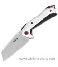 Navaja CJRB Tigris Linerlock AR-RPM9 White J1919WH