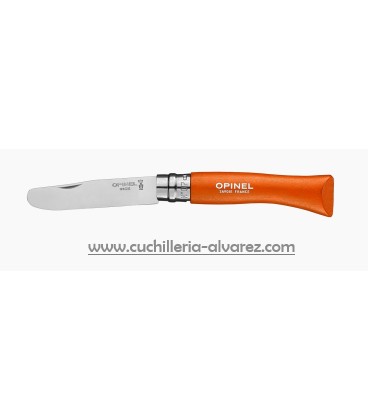 Opinel Nº7 INOX Naranja con cordon "Mandarine" 002363