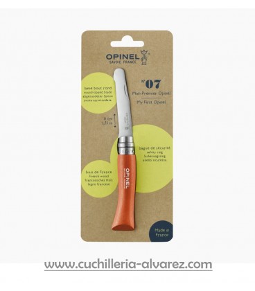 Opinel Nº7 INOX Naranja con cordon "Mandarine" 002363
