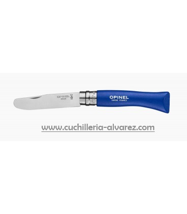 Navaja Opinel Nº7 INOX Azul punta redonda "BLEU" 001697