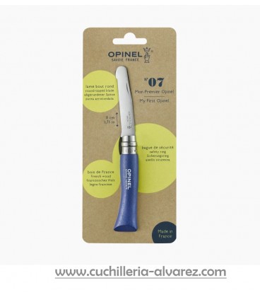 Navaja Opinel Nº7 INOX Azul punta redonda "BLEU" 001697