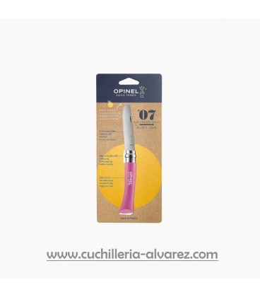 Navaja Opinel Nº7 INOX Rosa punta redonda "FUCHSIA" 001699
