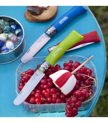 Navaja Opinel Nº7 INOX Verde punta redonda "POMME" 001700