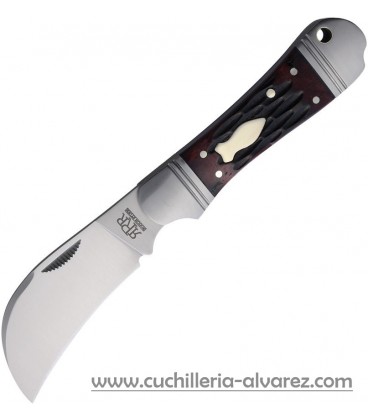 Navaja ROUGHT RYDER Hawkbill Red Bone RRR038