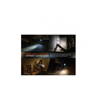 Linternas Fenix E12R-V3.0 negra