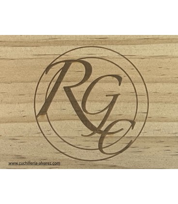 Navaja artesana RGC ARIES Laton-Hueso/Forjada