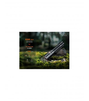 Linterna Fénix E28R V2.0 negra 1700 Lúmenes