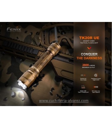 Linterna Fenix TK20R UE Tan 2800 lúmenes