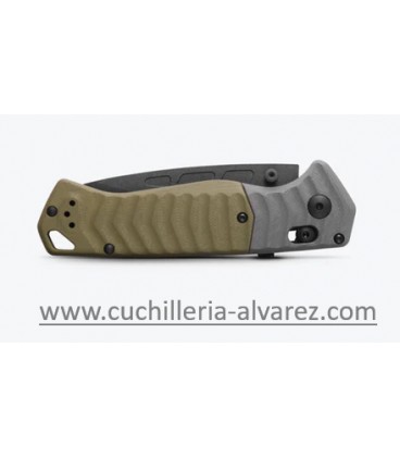 Benchmade PSK 593BK GRAY & OD GREEN G10 593BK